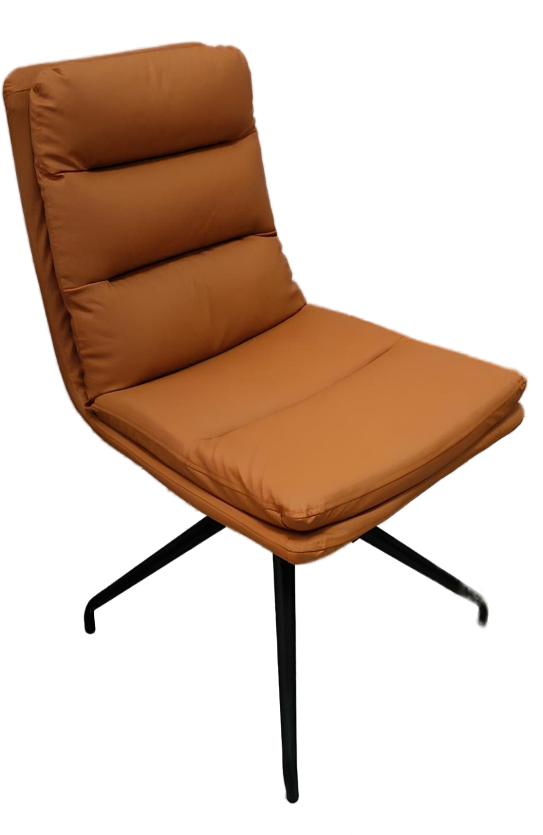 Стул кухонный Intarsio Cliff экокожа Черный/Оранжевый (13524766)