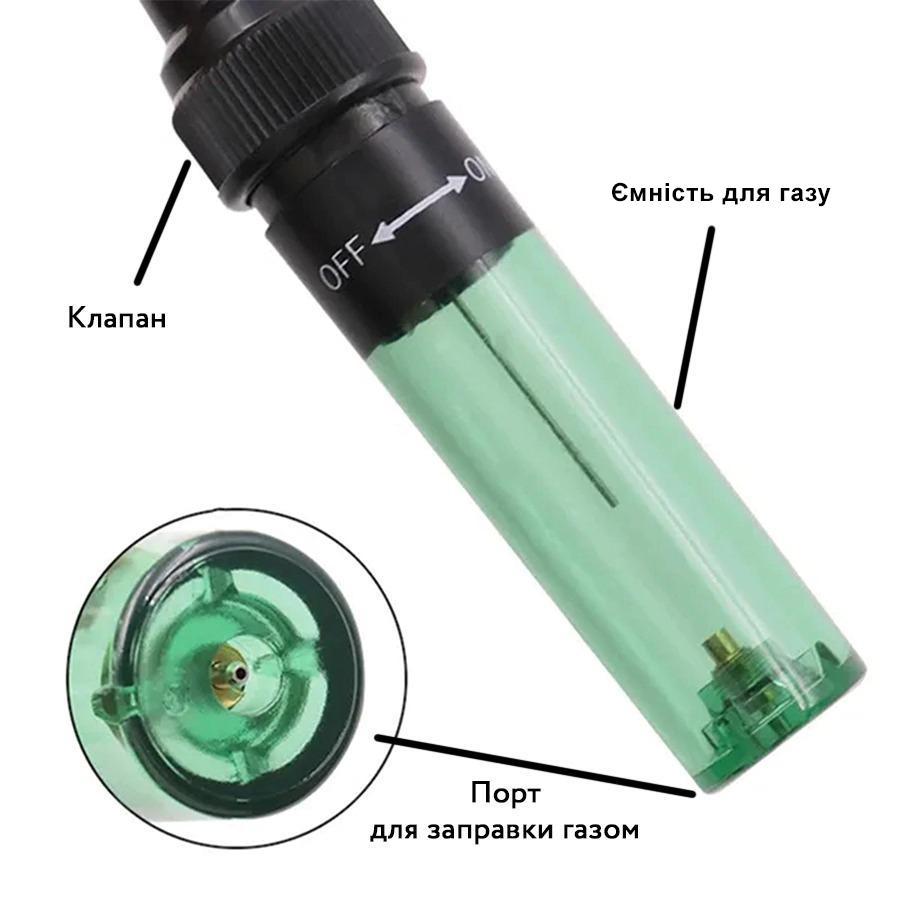 Паяльник газовий портативний Handskit MT-100 з набором аксесуарів (ART-14862) - фото 3