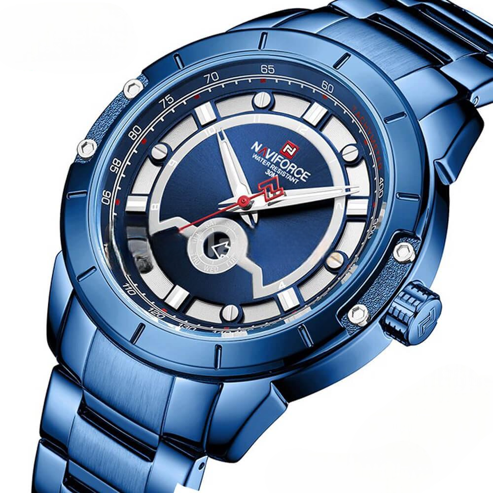 Часы наручные стильные NaviForce NF 9166 Stainless Steel (2595136895)