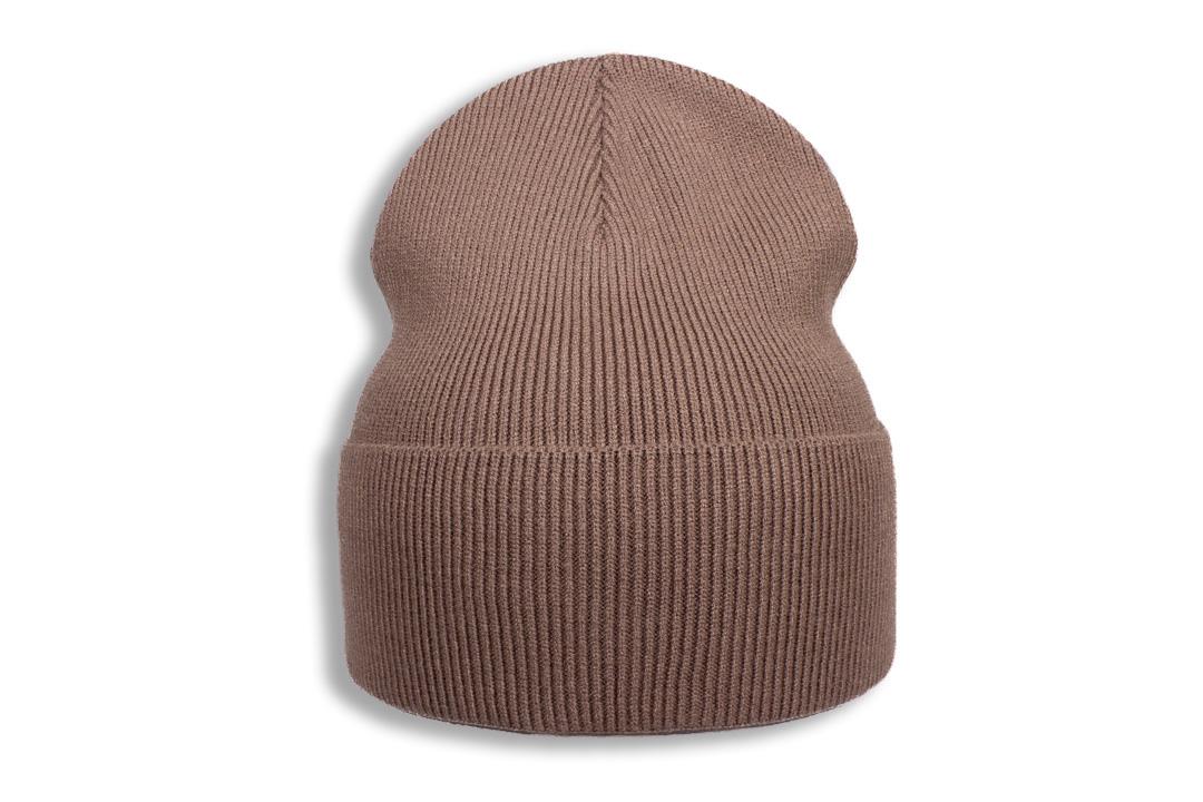 Шапка молодежная бини Apex Элси с отворотом кашемировая без подкладки Кофейный (282038) - фото 1 Шапка молодежная бини Apex Элси с отворотом кашемировая без подкладки Кофейный (282038) - фото 1