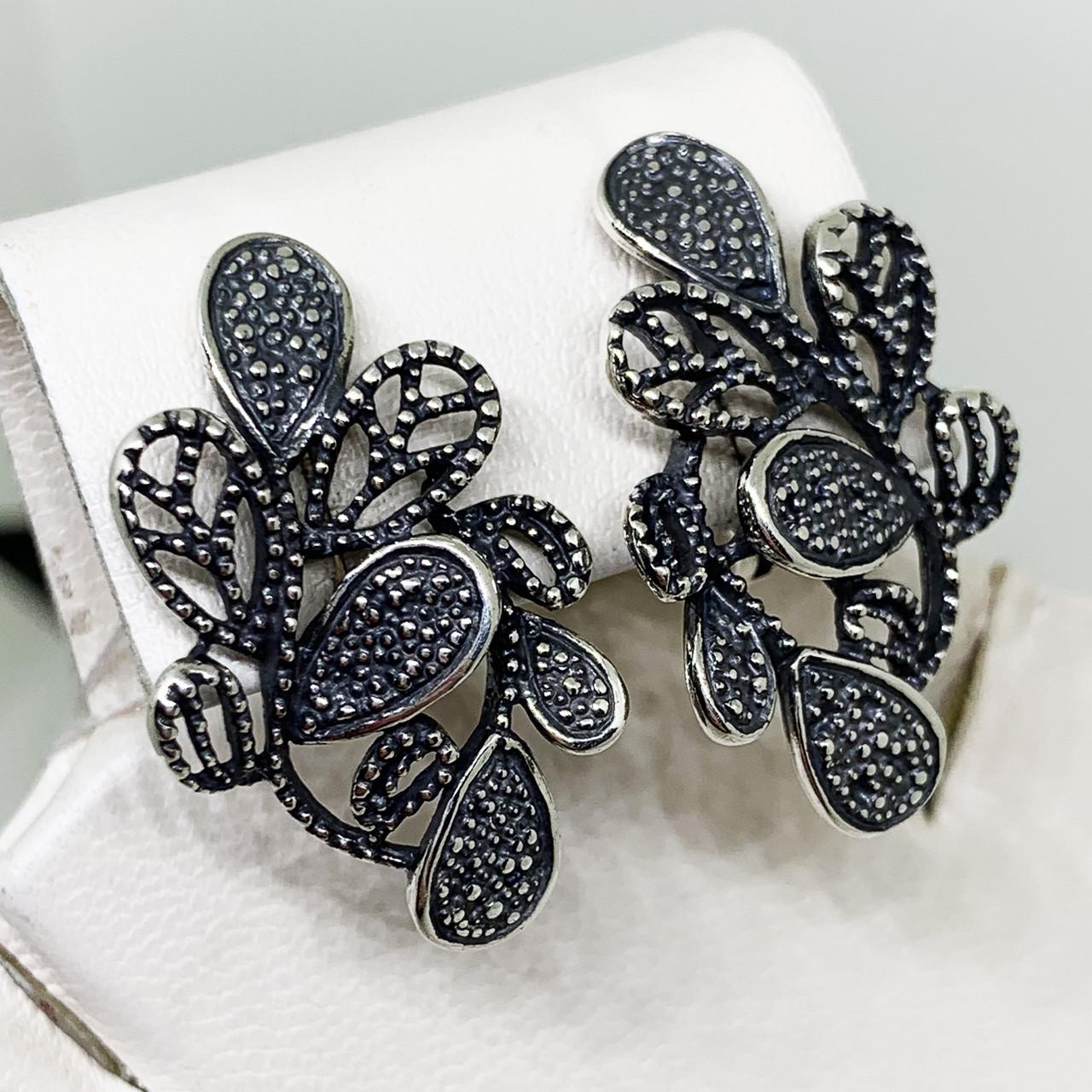 Серьги серебряные Азалия 7,16 г (1628312564)
