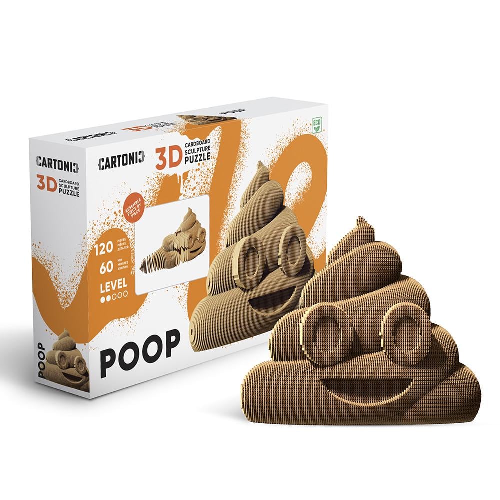 Пазл-конструктор 3D картонный Cartonic 3D Puzzle POOP Кавелик (33394552)
