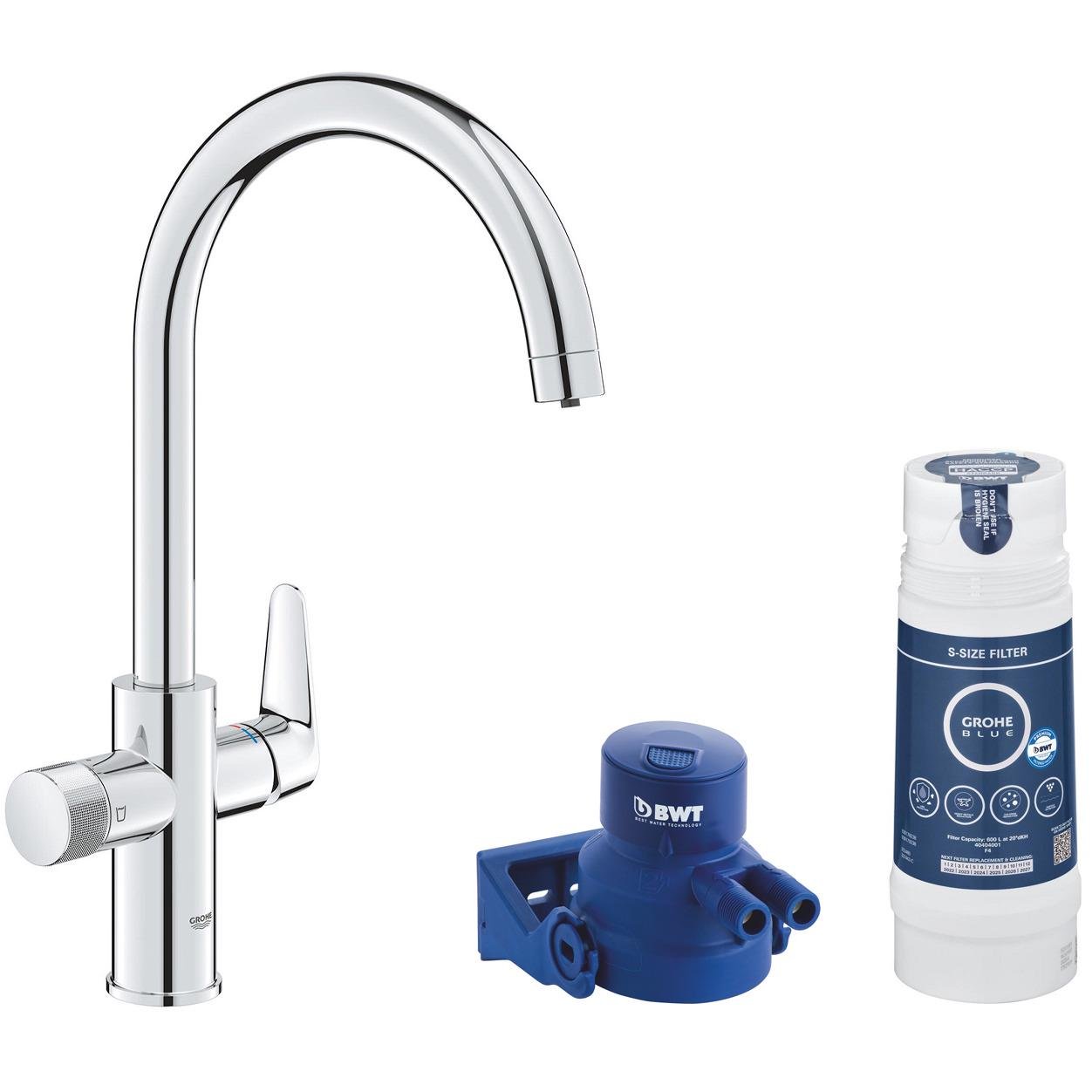 Смеситель для кухни Grohe Blue Pure StartCurve CV035615 на две воды Хром (252952)