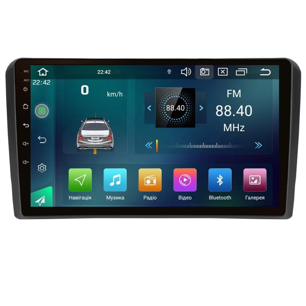 Магнитола штатная CYCLONE C9 CPL GSM Carplay 2/32 GB 4G для Audi A4 2000-2009 г. (AR-80930)