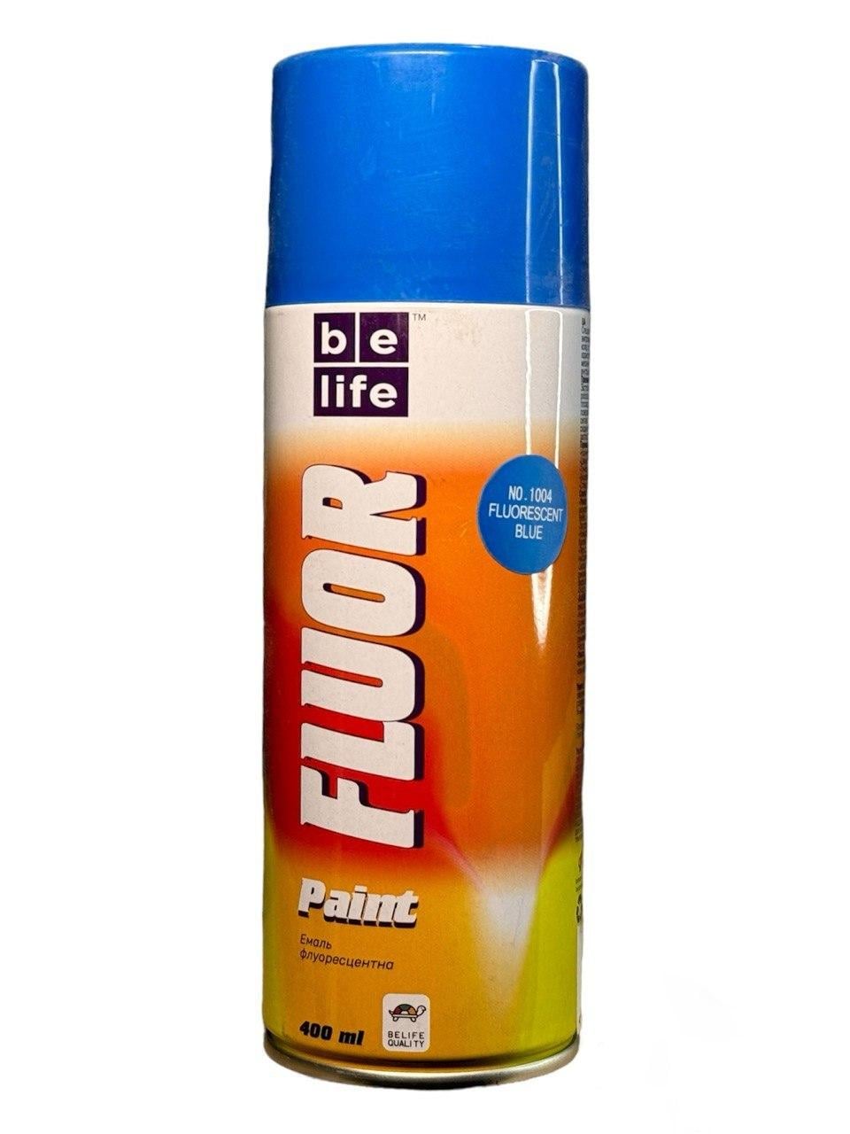 Аэрозольная краска Belife Fluor Paint флуоресцентная 400 мл Синий (1004)