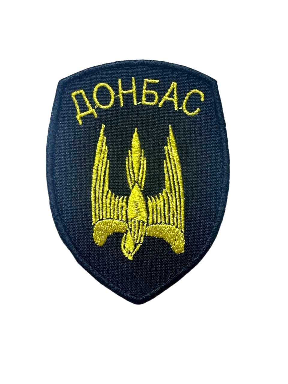 Шеврон на липучці Донбас 9х7 см (043)