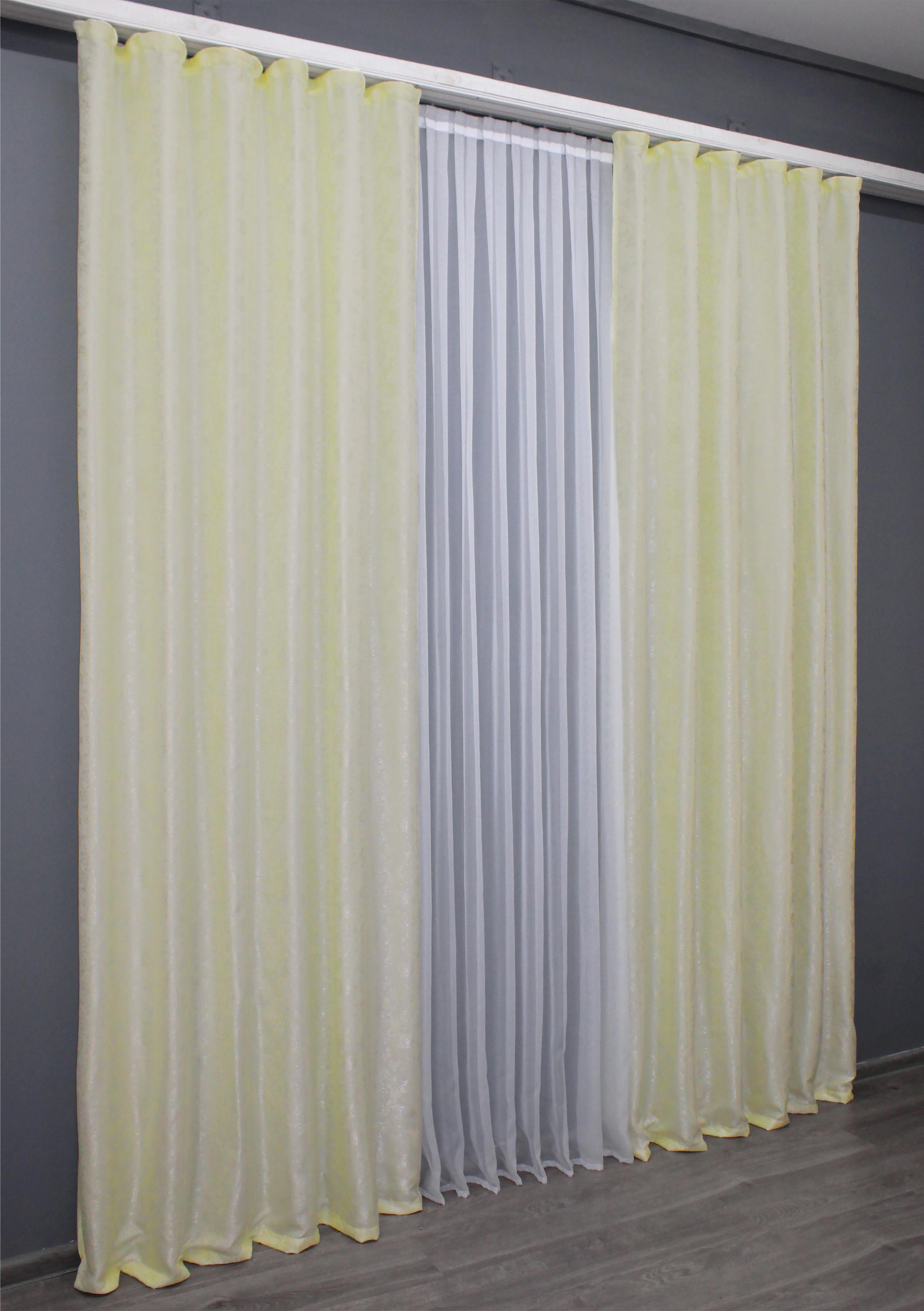 Комплект готових штор VR-Textil Жаккард Мармур Al1 №440ш 150х270 см 2 шт. Молочний (30-180) - фото 4 Комплект готових штор VR-Textil Жаккард Мармур Al1 №440ш 150х270 см 2 шт. Молочний (30-180) - фото 4