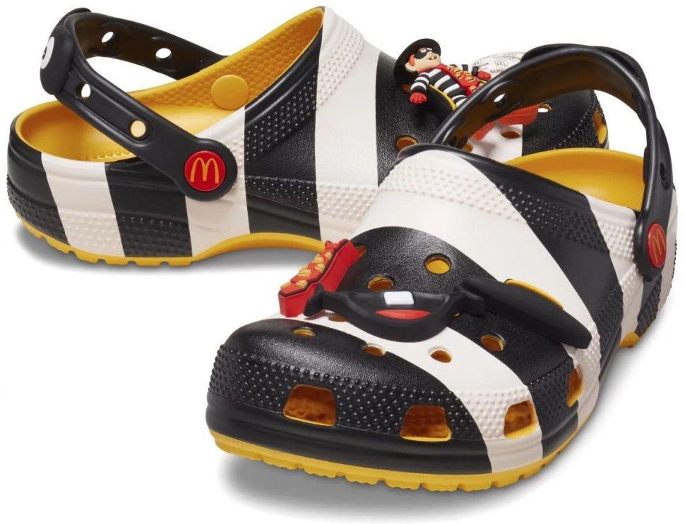 Крокси чоловічі Crocs Classic x McDonalds Hamburglar Clog р. 44-45 Чорний (24391)