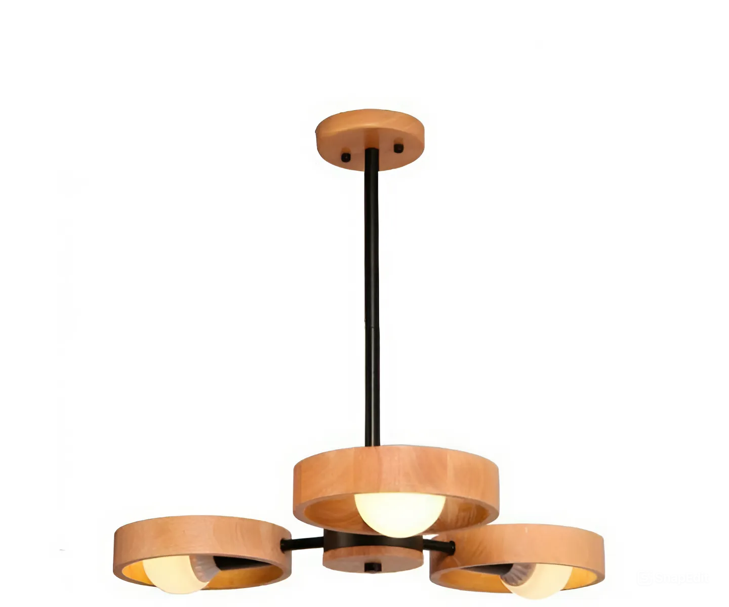 Люстра Wood Ring 3 Black ( PL-0002232 M/BLACK)