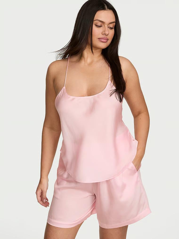 Пижама Victoria's Secret TENCEL Cami & Shorts Pajama Set S Розовый (27303455)