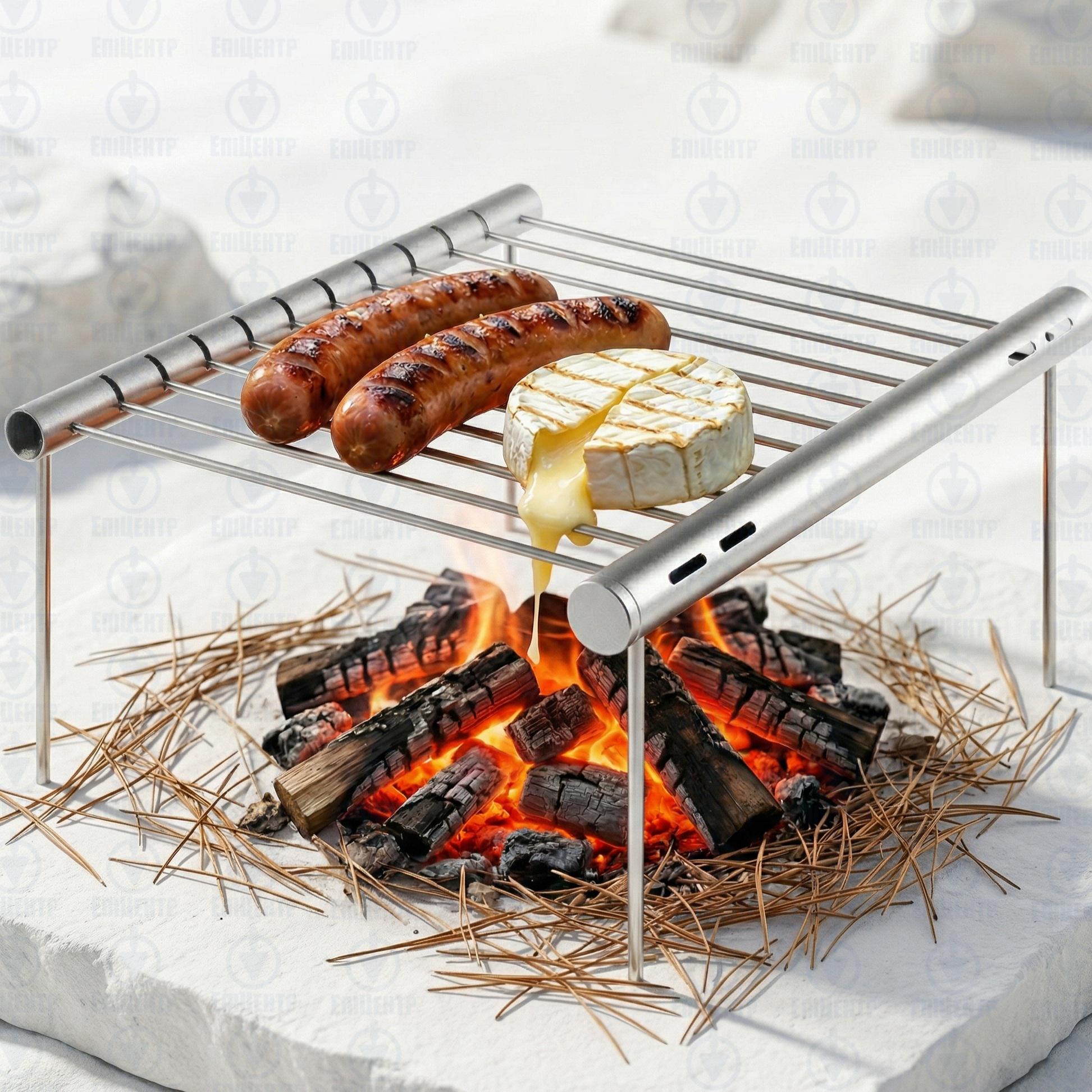 Мангал компактний туристичний Outdoor BBQ GrillTube розкладна портативна решітка-гриль 330 г (700166)