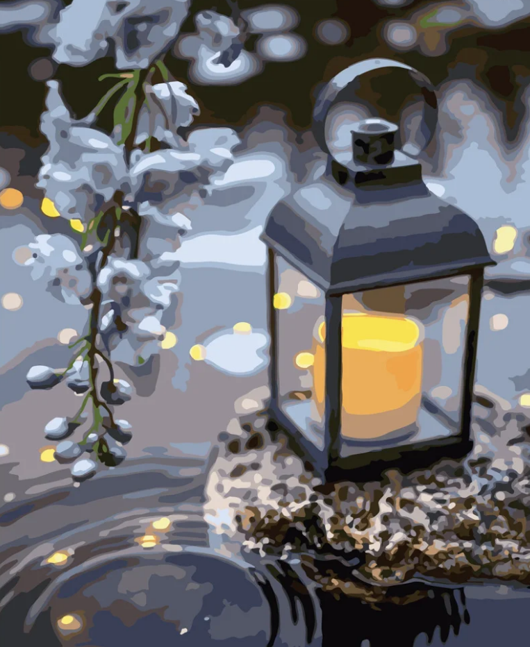 Картина по номерам Strateg Фонарик 40x50 см (GS515)