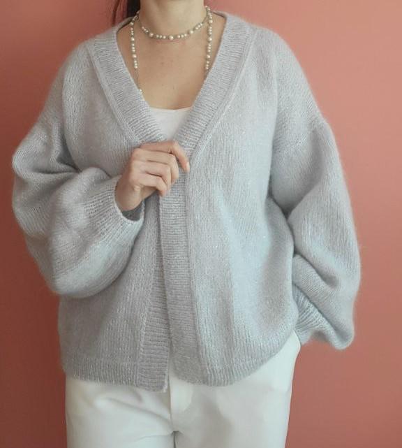 Кардиган Lilit 56789 мохеровый Голубой (56791) - фото 2 Кардиган Lilit 56789 мохеровый Голубой (56791) - фото 2