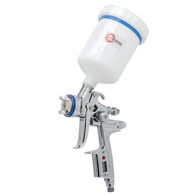 Пневматичний краскопульт Intertool PT-0100 Hvlp Ii професійний форсунка 1,4 мм бак 600 мл 2 бар