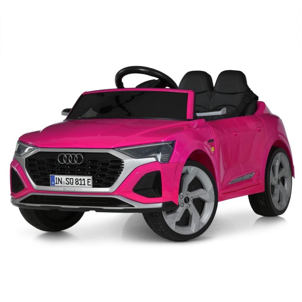 Детский электрический автомобиль Bambi Audi 12V двухместный до 30 кг Розовый (DE-169-E-897)