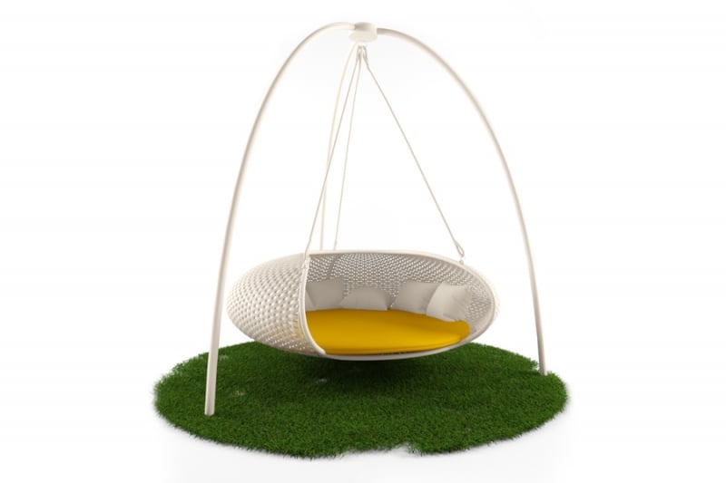 Качели садовые Cruzo Нест Ай Белый (ks0004)