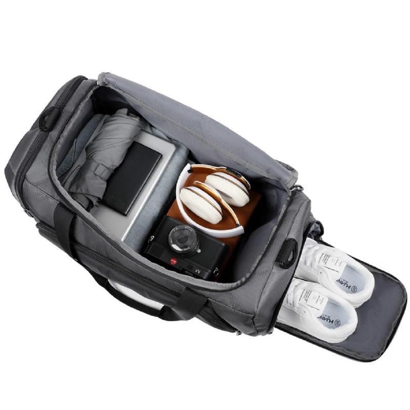 Спортивна сумка з плечовим ременем для спорту 57x26x30 см Чорний (CZYP-751B) - фото 9 Спортивна сумка з плечовим ременем для спорту 57x26x30 см Чорний (CZYP-751B) - фото 9