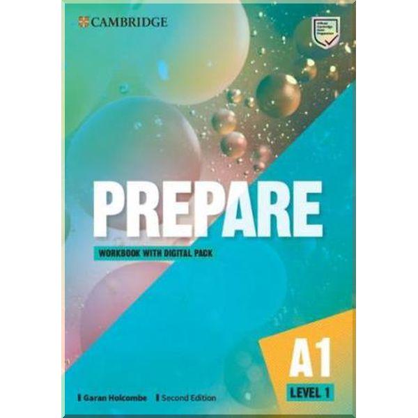 Книга Garan Holcombe "Cambridge English Prepare! Second Edition 1 Workbook with Digital Pack" (ISBN:9781009023016)