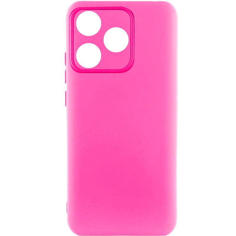 Противоударный чехол Silicone Cover Lakshmi Full Camera (AAA) для TECNO Spark 10 Розовый / Barbie pink