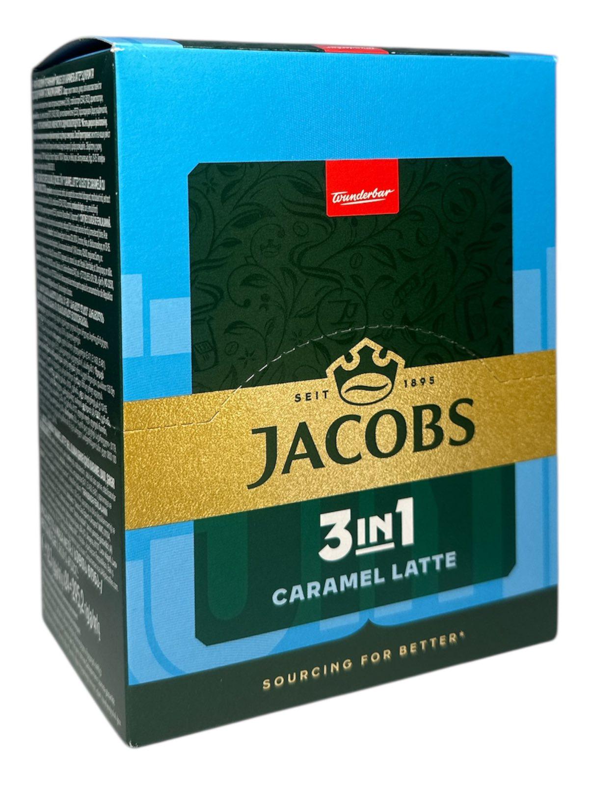 Кофе Jacobs Caramel Latte 3в1 24 стика 12,3 г (463)