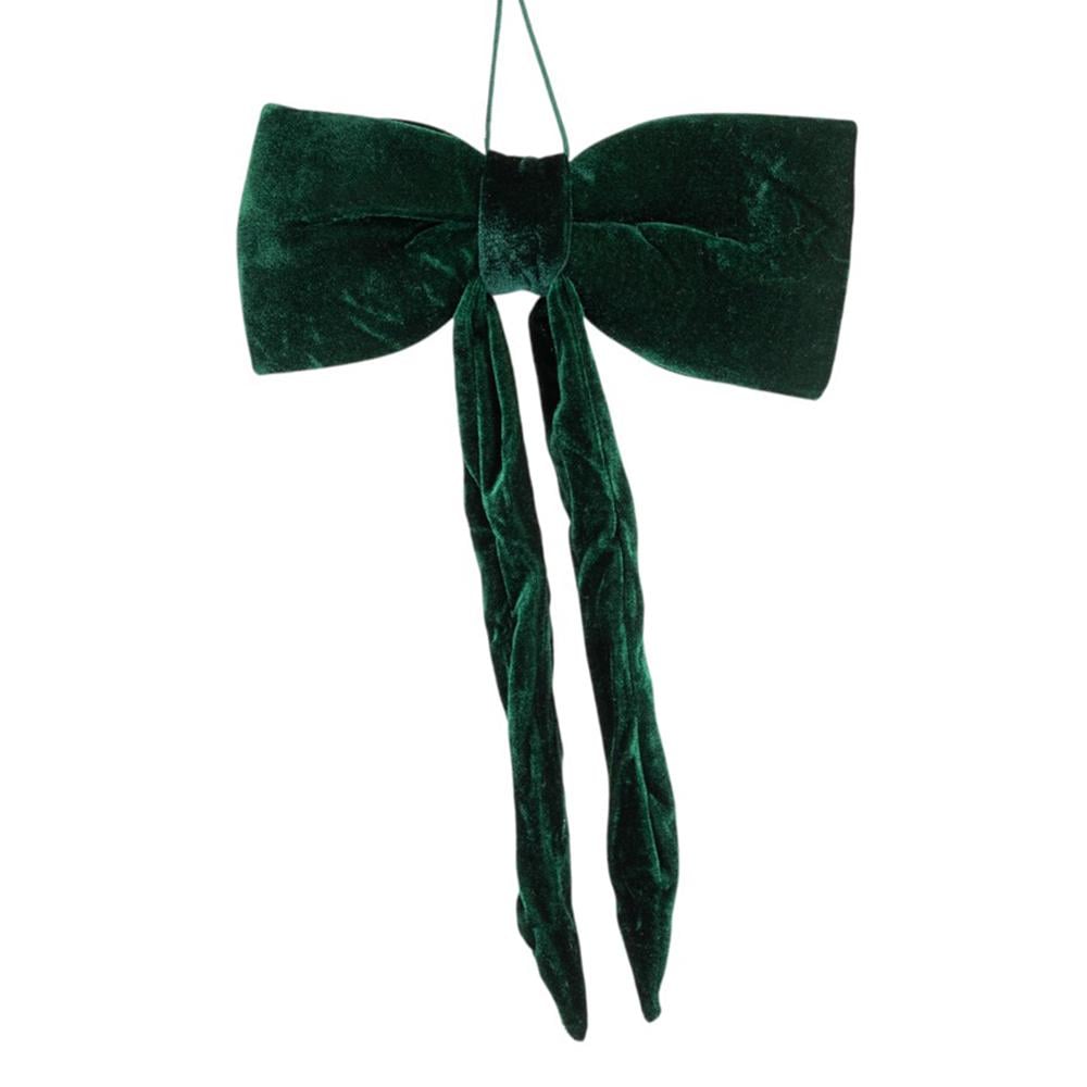 Бант бархат 36 см Зеленый (9276-016)
