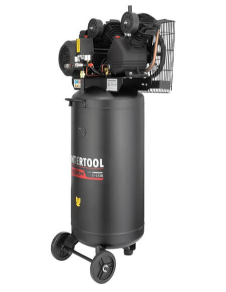 Компресор Intertool PT-0017 поршневий масляний ремінний 100 л 3 кВт - фото 2 Компресор Intertool PT-0017 поршневий масляний ремінний 100 л 3 кВт - фото 2