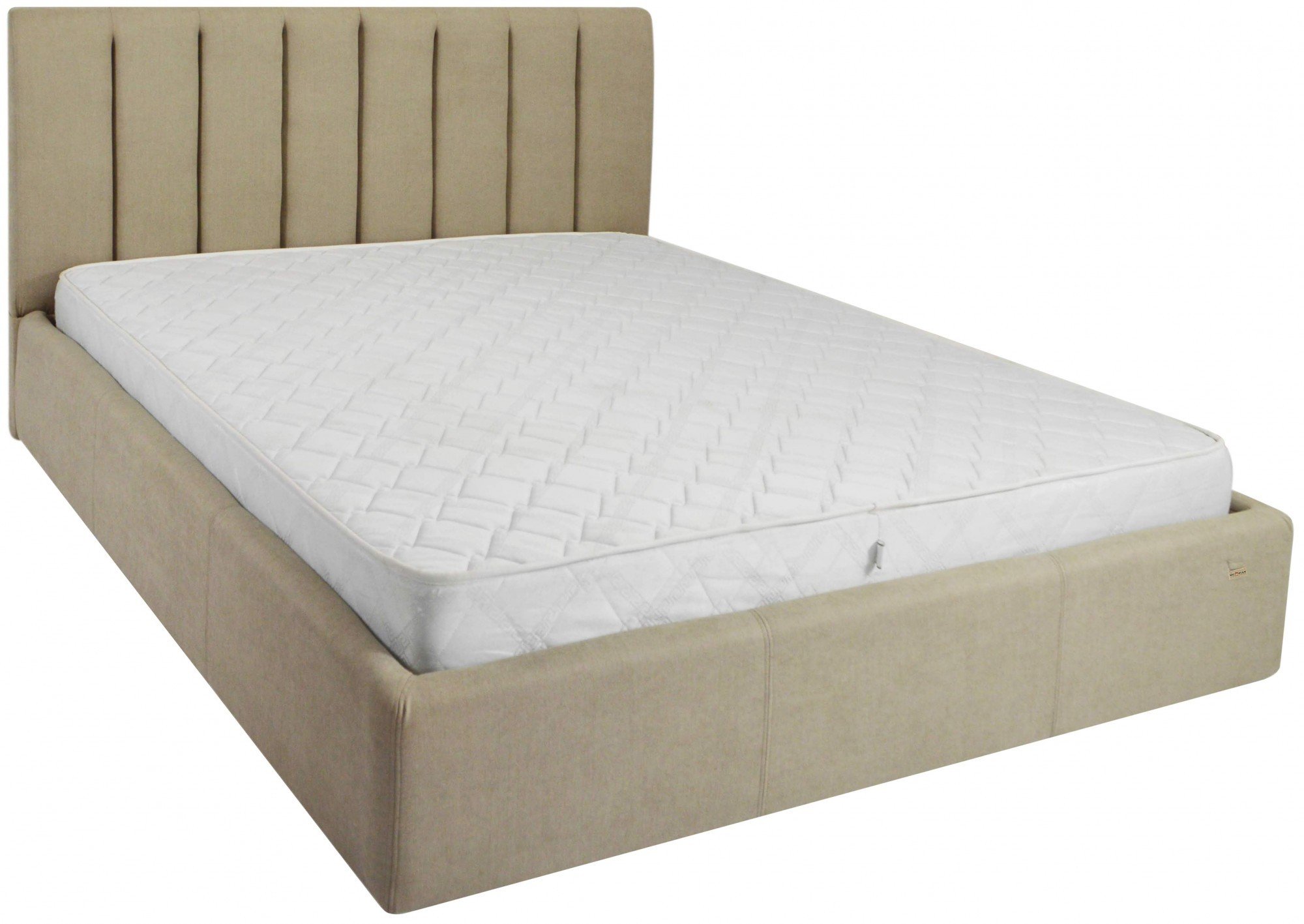 Кровать с подъемным механизмом Sanam Comfort Fibril 10 120х190 см Темно-бежевый