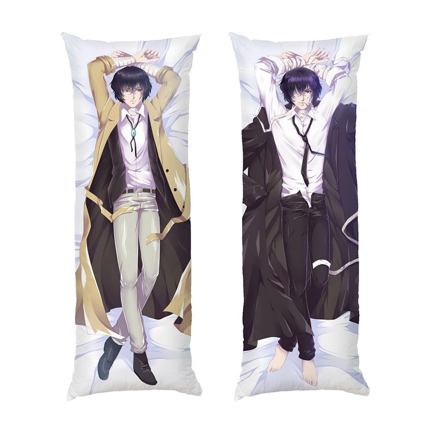 Подушка дакимакура Osamu Dazai Bungo Stray Dogs габардин 180х60 см (112455-4)