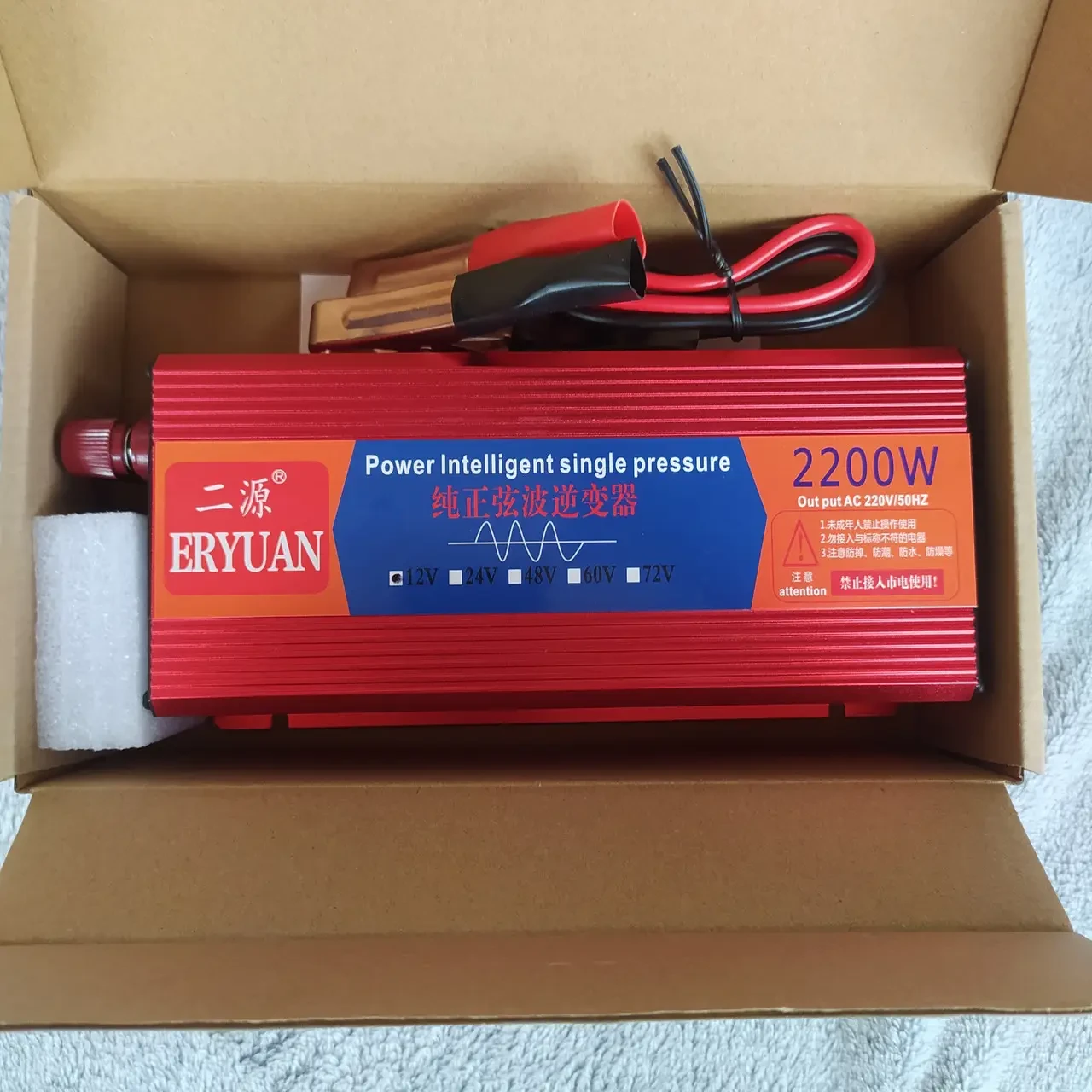 Инвертор повышающий DC AC с 12 V на 220 V 2200 W чистый синус Lcd Z1A (MLD_V1036) - фото 8 Инвертор повышающий DC AC с 12 V на 220 V 2200 W чистый синус Lcd Z1A (MLD_V1036) - фото 8