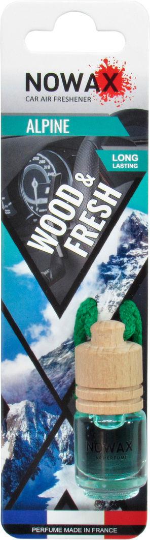 Ароматизатор для авто Nowax Wood Fresh Alpine на зеркало жидкий (0304967)