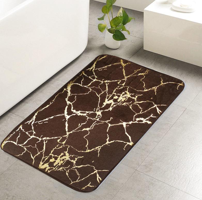 Килимок для ванної кімнати Мармур 12707 40х60 см Коричневий (4572533) - фото 3