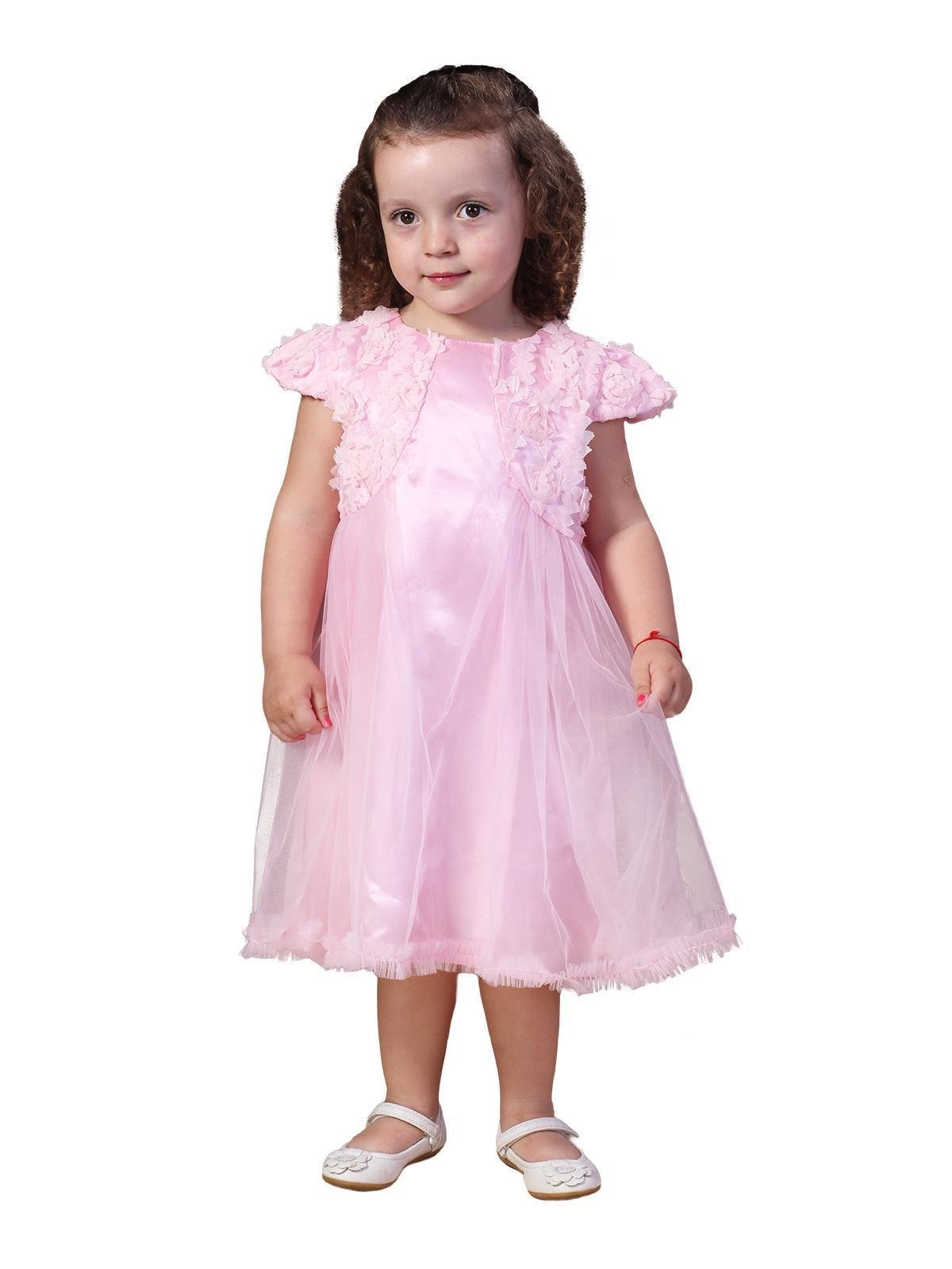 Платье праздничное Piccolo 128 см Розовый Золушка