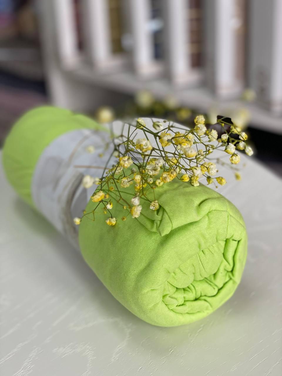 Простыня на резинке трикотажная хлопоковая (6200-3)