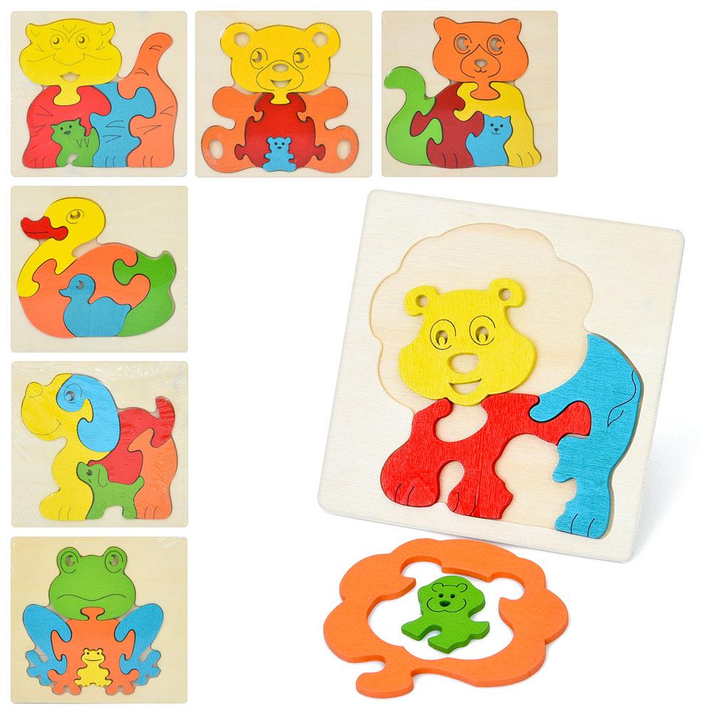 Деревянная игрушка HOME MD 1502 Пазлы 11х11 см - фото 2 Деревянная игрушка HOME MD 1502 Пазлы 11х11 см - фото 2