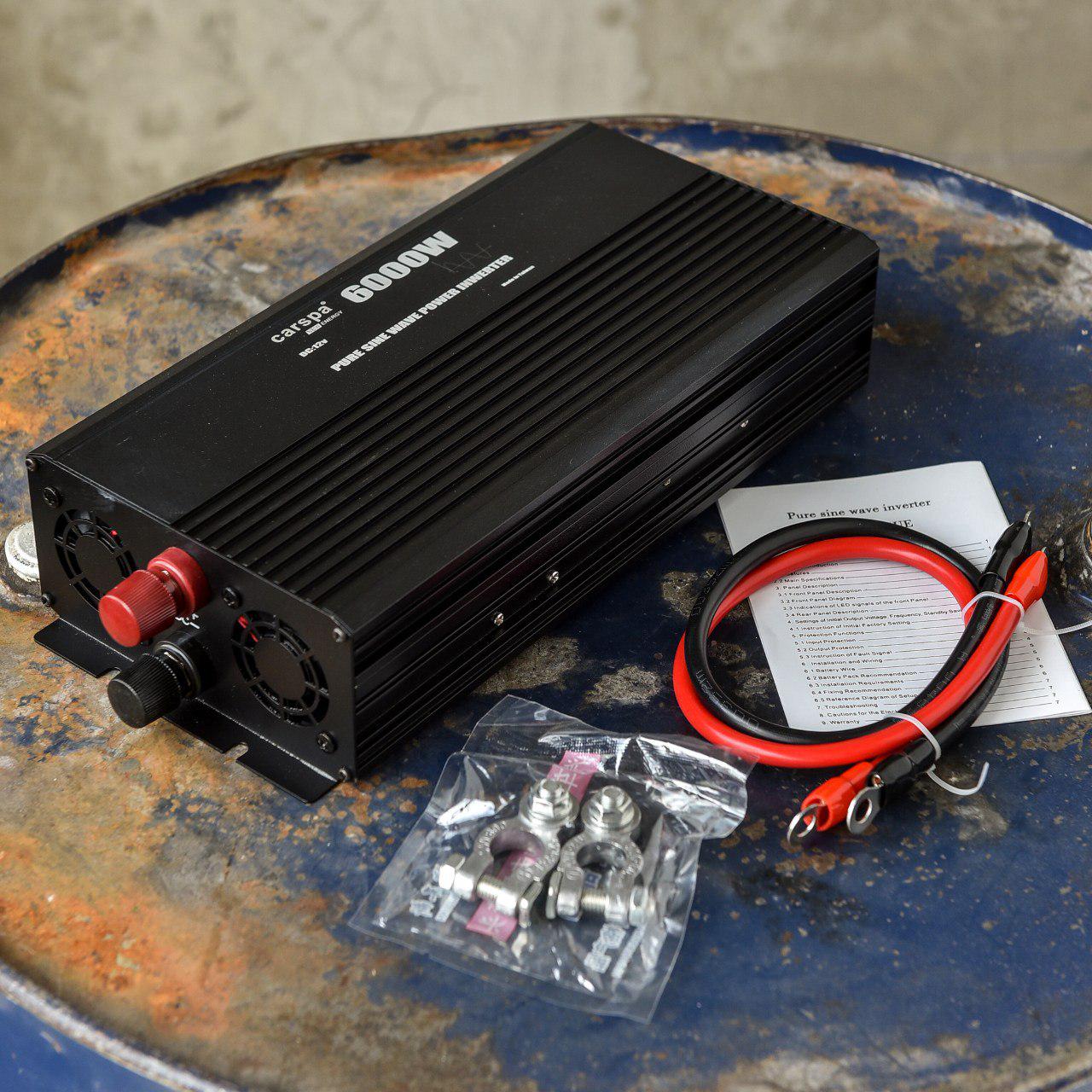 Инвертор Carspa чистый синус с LCD экраном 6000W (19305121) - фото 5 Инвертор Carspa чистый синус с LCD экраном 6000W (19305121) - фото 5