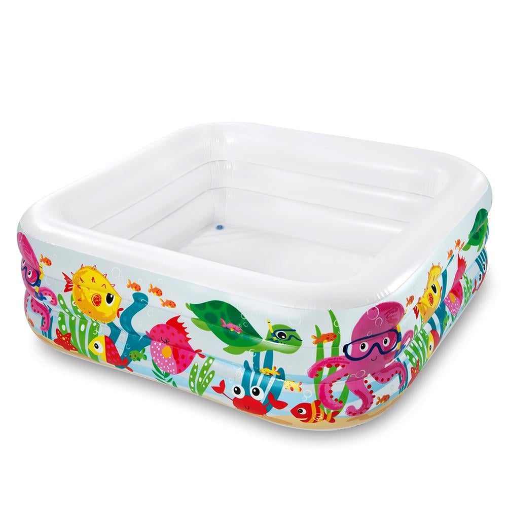 Басейн надувний квадратний Intex від 3-х років 159х159х50 см 340 л (071)