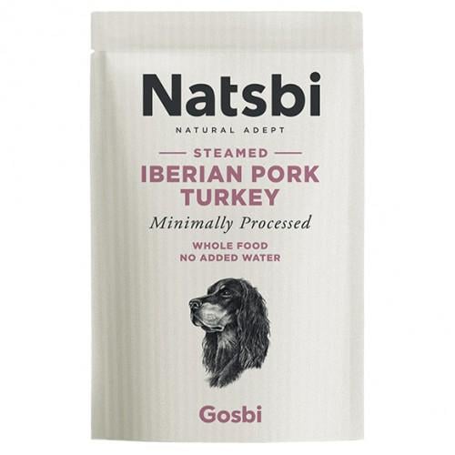 Корм для собак влажный Gosbi Natsbi Steamed Iberian Pork Turkey полноценный с кабаном и индейкой 500 г (4967)