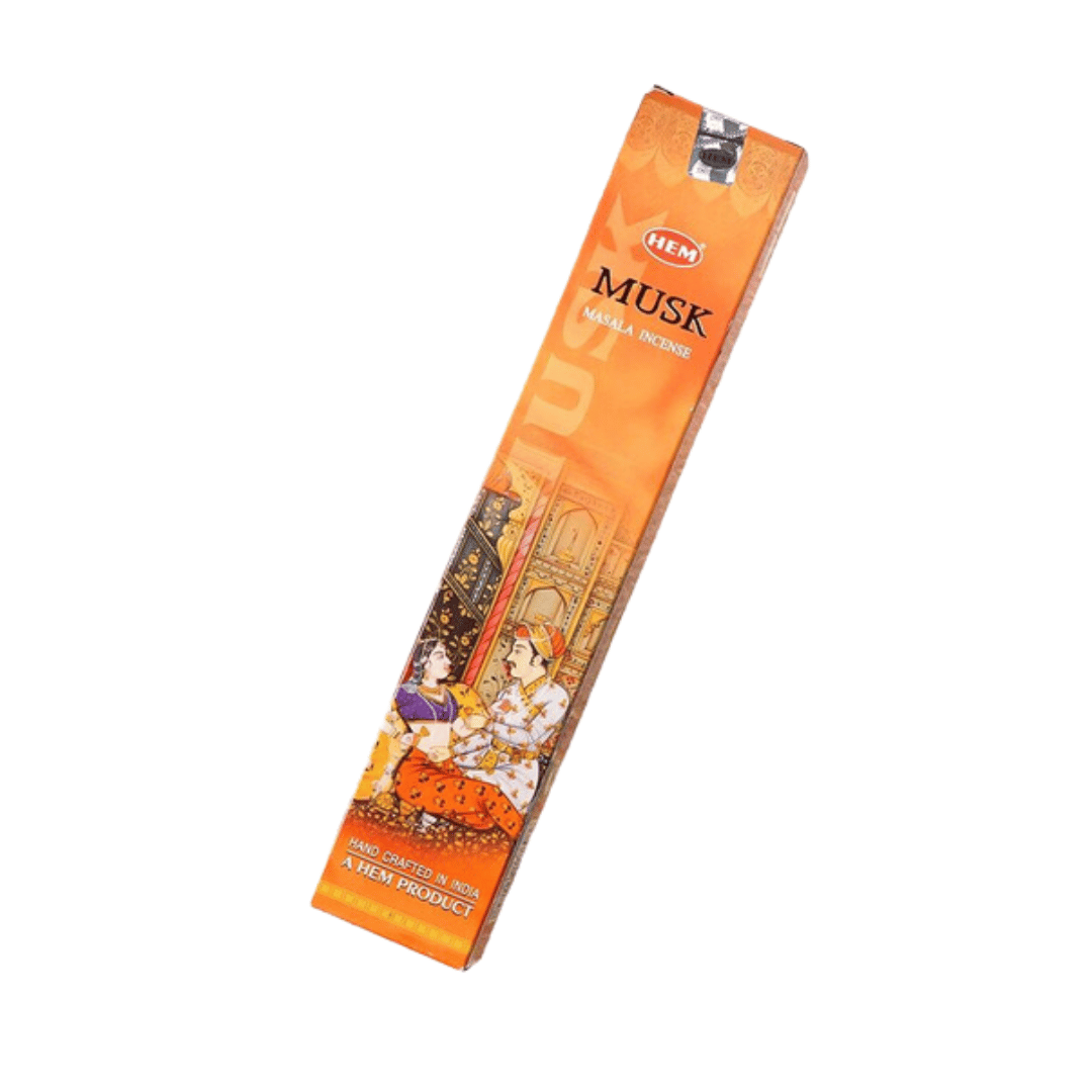 Аромапалочки Hem Musk Masala Мускус 12 шт. (8901810690448)