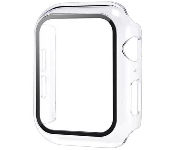 Чехол с защитным стеклом Protective Cover with Glass для Apple Watch Series 10 42 мм Прозрачный