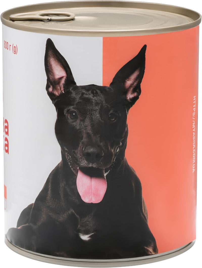 Корм влажный для взрослых собак М'ясна миска паштет мясное ассорти 800 г (4820255190341) - фото 2