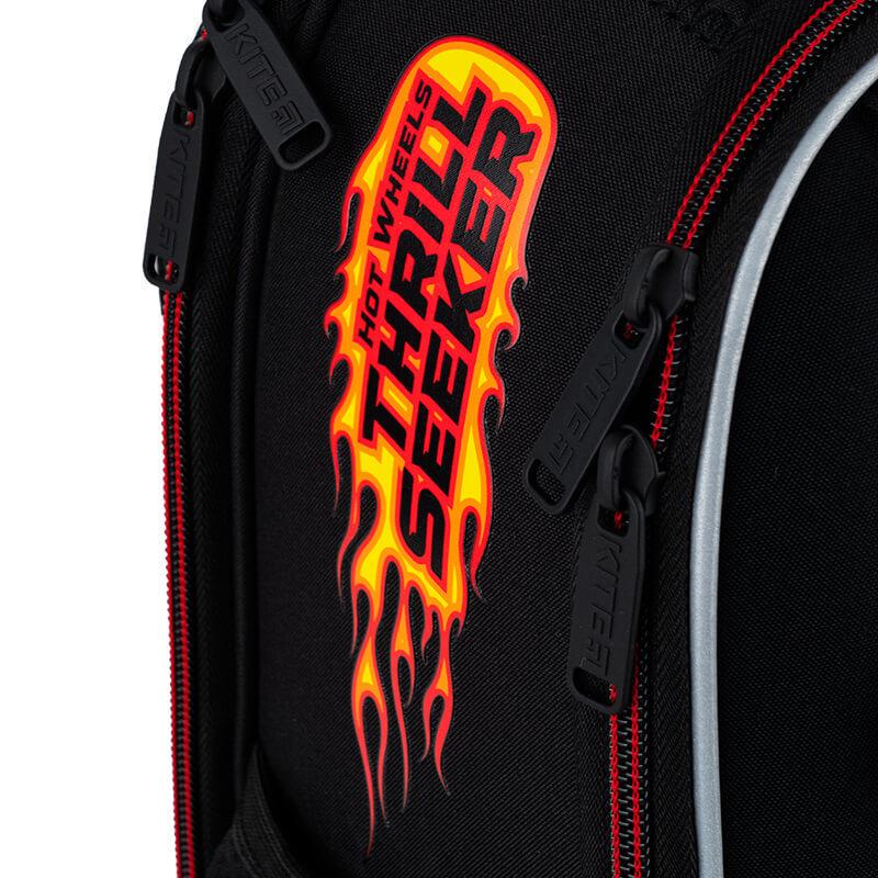 Шкільний рюкзак каркасний KITE Education 555 Hot Wheels 14 л Чорний (HW25-555S) - фото 13