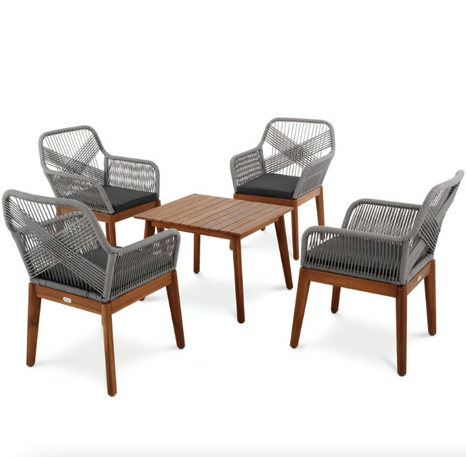 Комплект садовой мебели Di Volio Piago Серо-Графитовый (4566)