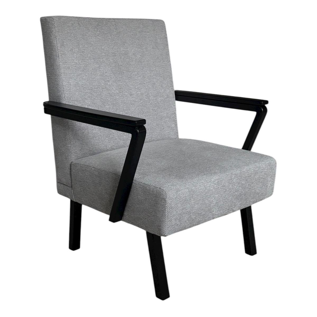 Мягкое кресло Торанс Скиф Glow 14 Silver/Венге Черный (31101631)