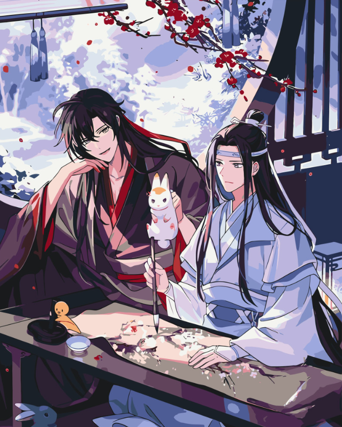 Картина за номерами Орігамі Аніме Магістр диявольського культу 40х50 см (LW8090)