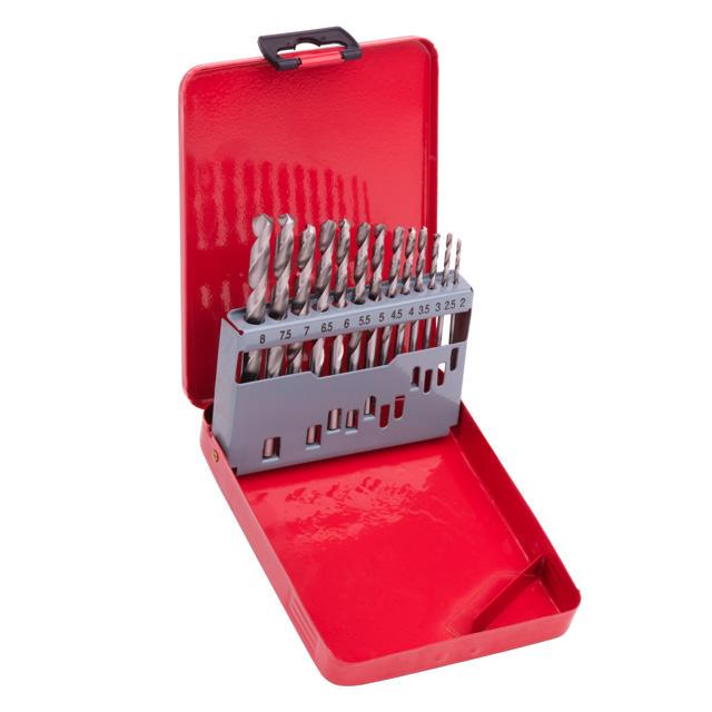 Набор сверл по металлу Intertool 2-8 мм HSS 13 шт. (SD-0114)