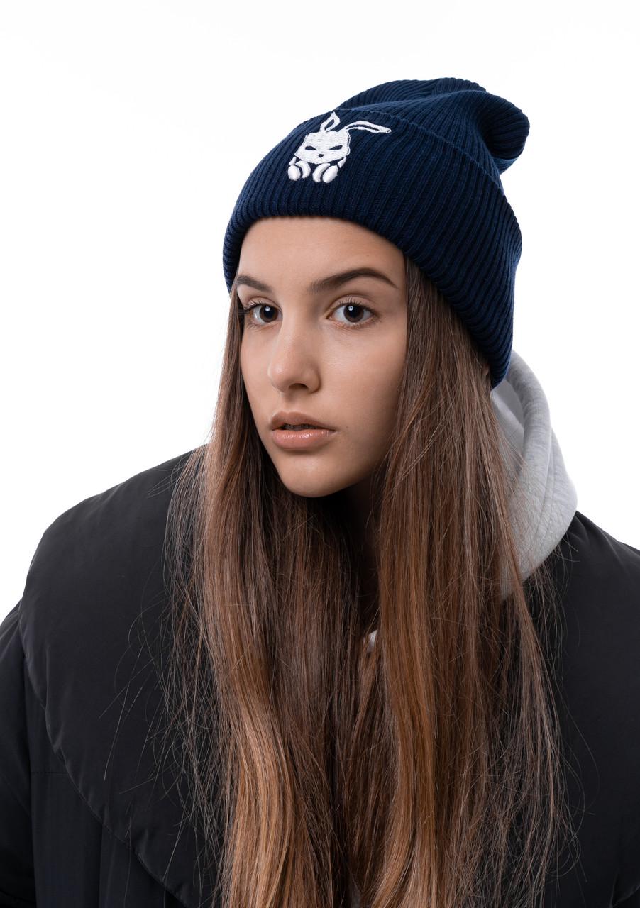 Шапка Intruder зимняя bunny logo Синий (1319988351)