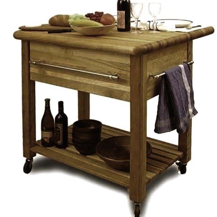 Стіл-візок з дерева Атенс Мускат (СТЛ-000407)