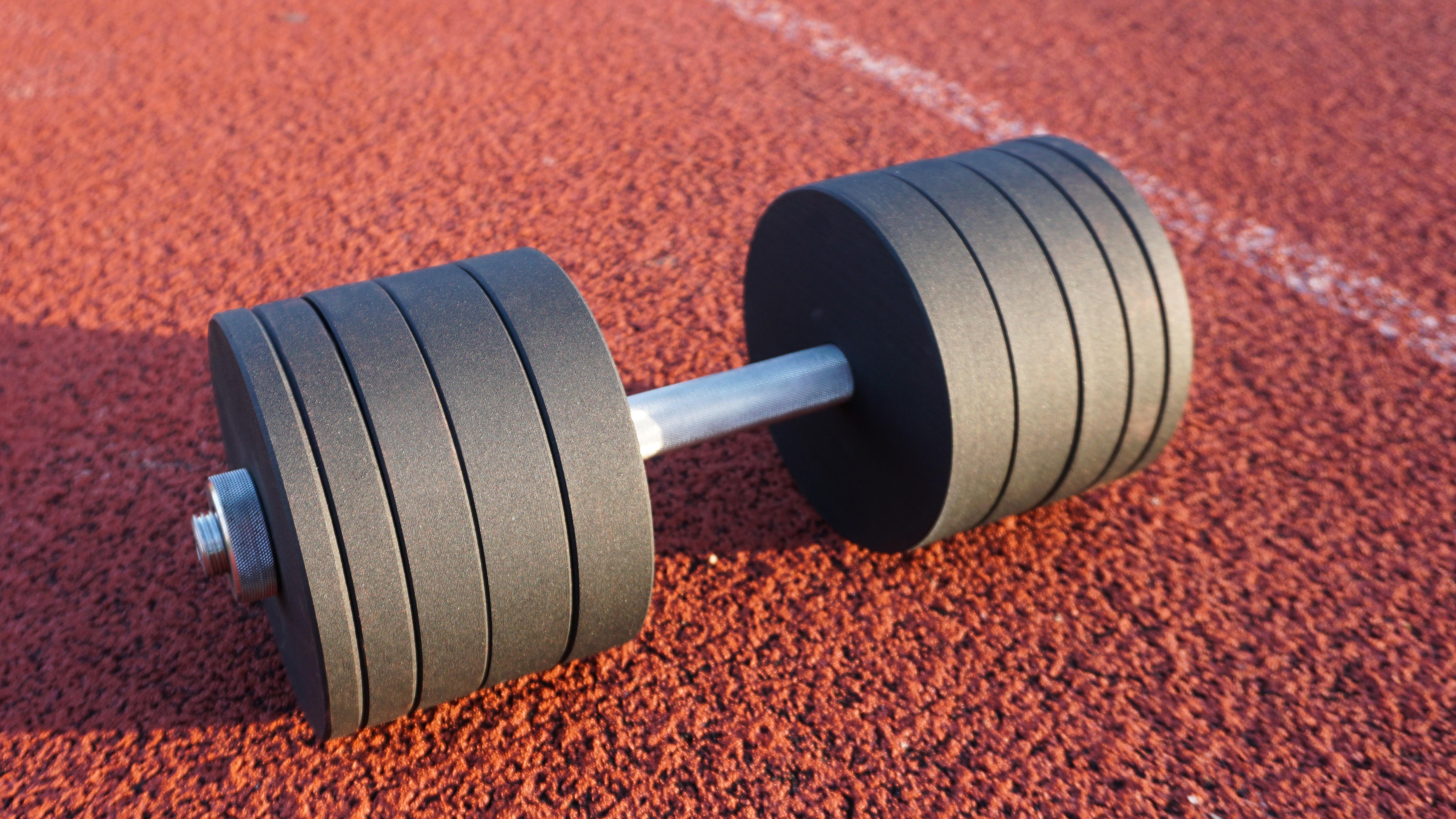 Гантель набірна ТокГанМал-0140 металева з покриттям 40 кг (14924629) - фото 4