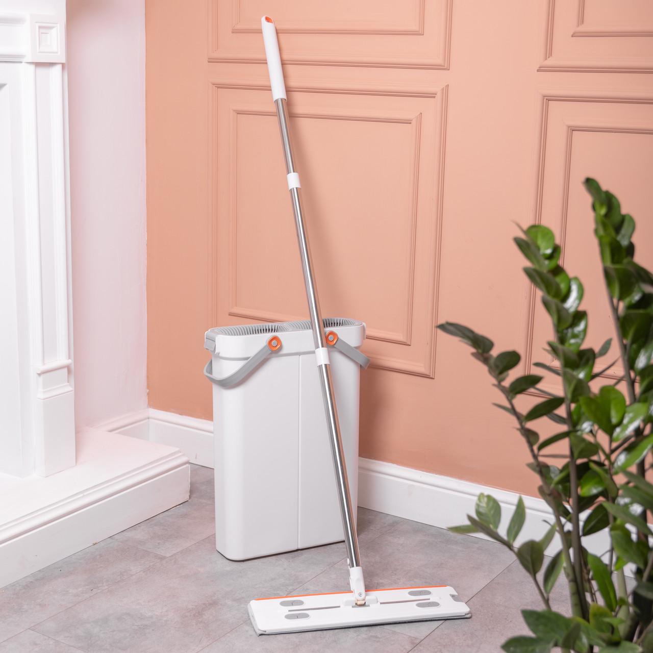 Швабра с ведром для мытья полов с отжимом (HP-35015-18) Швабра с ведром для мытья полов с отжимом (HP-35015-18)