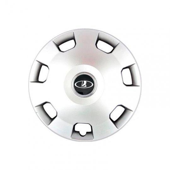 Ковпаки автомобільні SKS 207 R14 з логотипом Lada 4 шт. Сріблястий